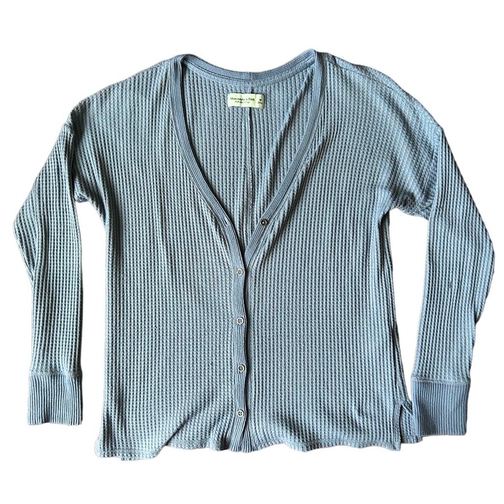 Abercrombie A&F Cozy Waffle Knit Long Sleeve Size M